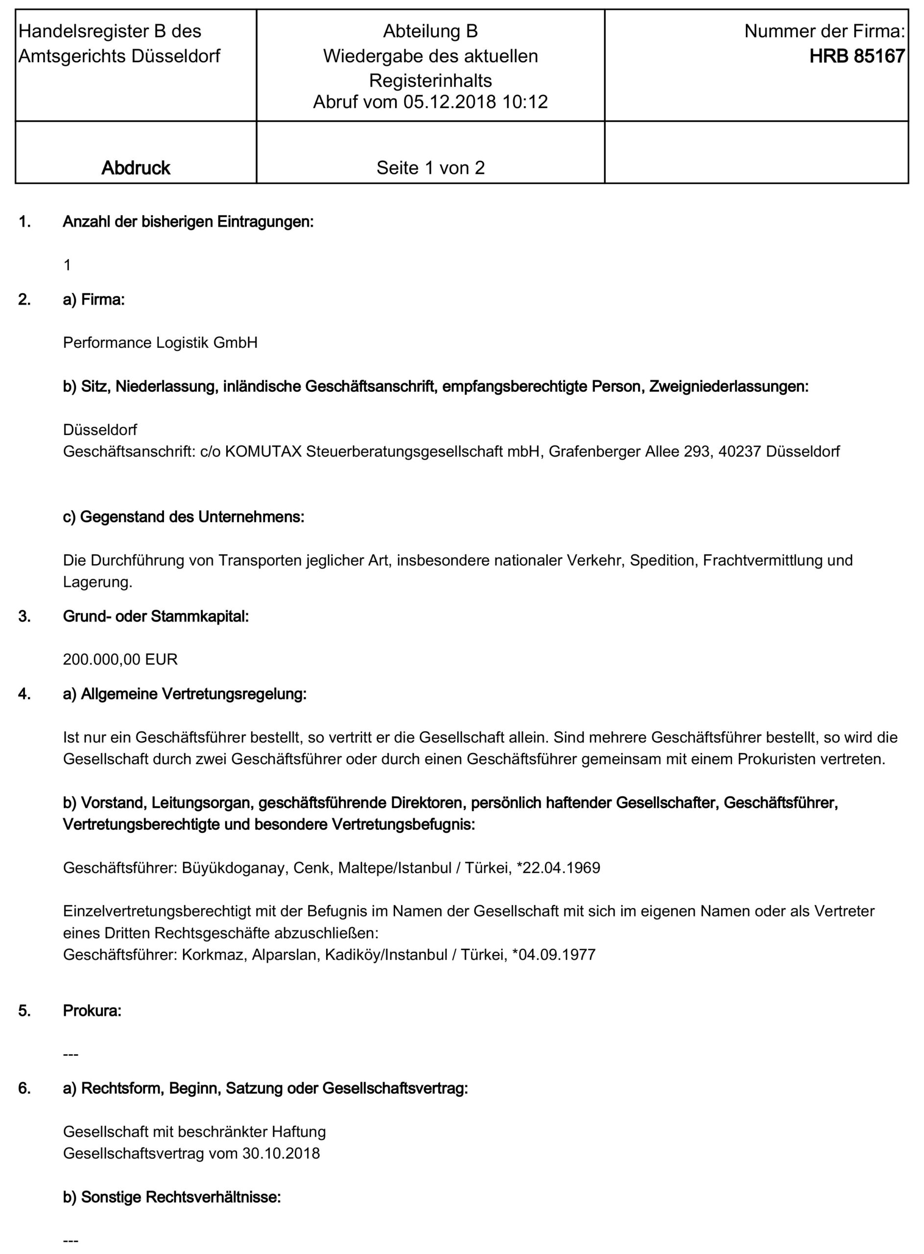 61464-NW-Düsseldorf_HRB_85167Aktueller_Abdruck